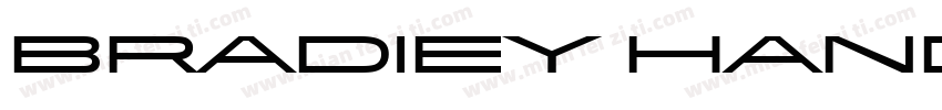 Bradiey Hand ITC字体转换